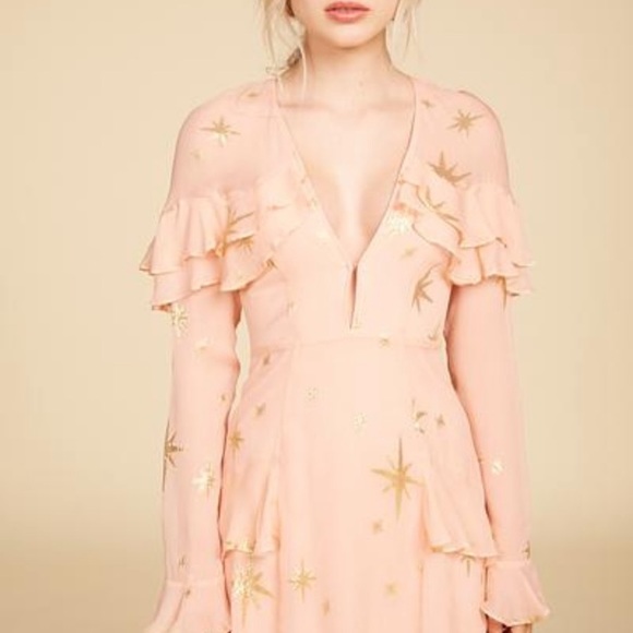 For love and lemons gilded Star mini dress. NWT S - Picture 3 of 7